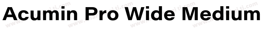 Acumin Pro Wide Medium Regular字体转换